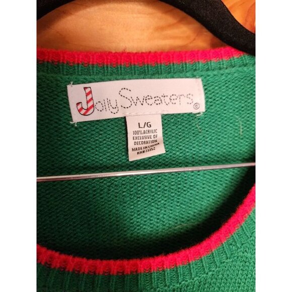 Jolly Sweaters Ugly Large Christmas Sweater Disco Dancing Dinosaur - Picture 7 of 10